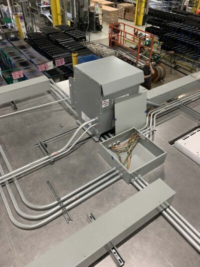 Industrial conduit installation