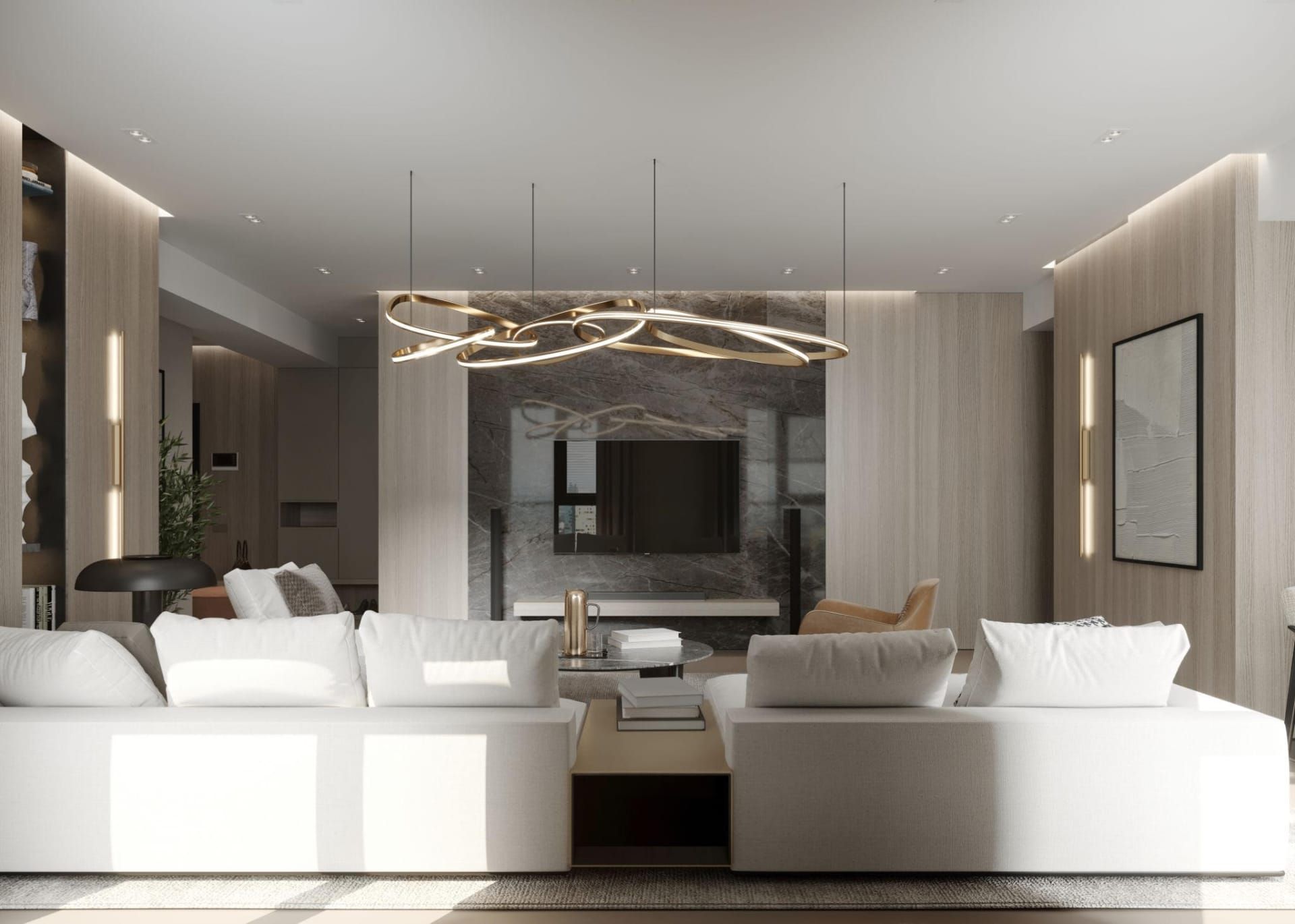 Custom residential lighting installation by ROC Electric