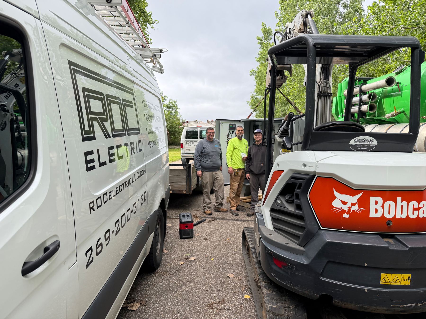 ROC Electric crew on a West Michigan job site