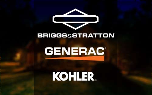 generator logos for briggs and stratton and generac and kohler