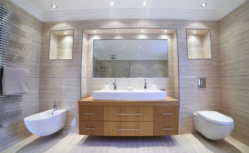 electrical for remodeling - view of luxury bathroom